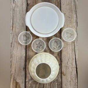 Tupperware Vintage Jel-N-Serve Jello Mold 7 Piece Set